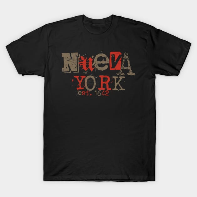 Nueva York 1642 16.0 T-Shirt by 2 souls